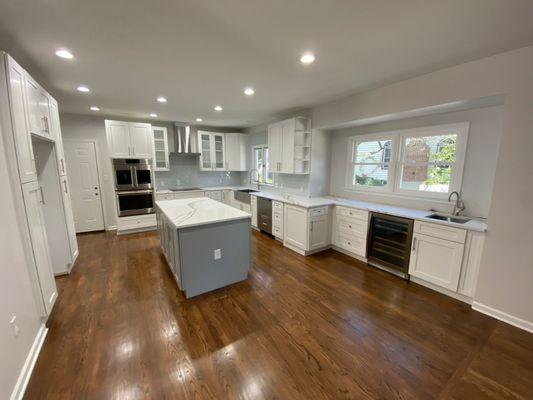 Kitchen Renovation, Window Relocation & Floor Refinish