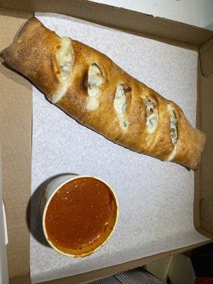 Steak and cheese stuffed bread