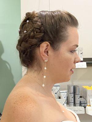 Beautiful Bride hair and makeup