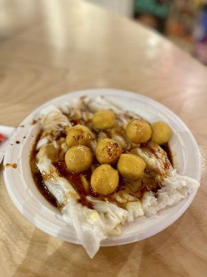 5. Curry Fish Ball Rice Roll