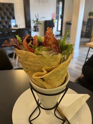 BLT and veggie wrap