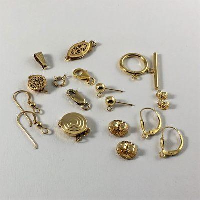 Sample of 14K Gold Filled Findings