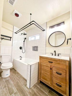 Full bathroom remodel in San Leandro