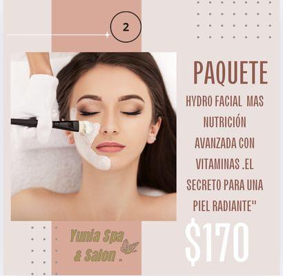 Hydro facial.