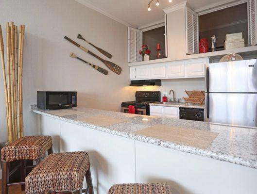 Granite Countertops long bar sits four