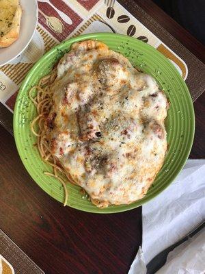 Baked spaghetti looks incredible!