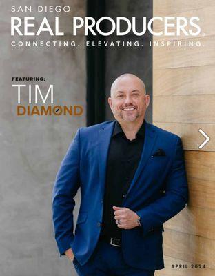 Thrilled to share that I've been featured on the cover of San Diego's Real Producer Magazine!