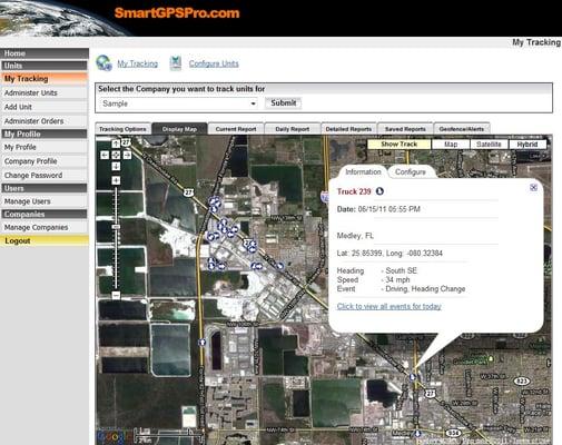 GPS tracking for your fleet or personal vehicle.  305-232-0100 for more information,  Free installation.