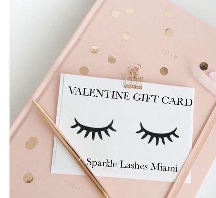 Valentine gift card available.