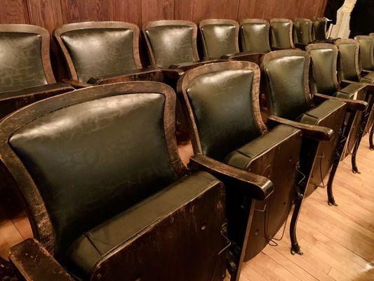 Original chairs featuring wire rack