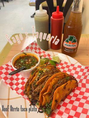 Birria Tacos plate