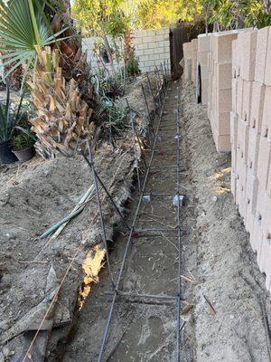 Rebar for footers