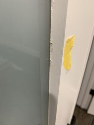 Terrible workmanship around doors