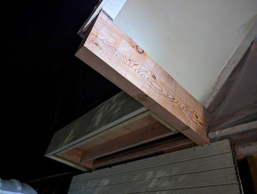 new beam installed