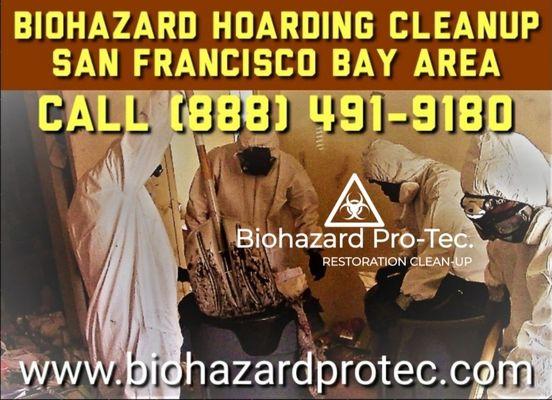 Biohazard hoarding house cleanup services in San Francisco Bay Area and Oakland East Bay www.biohazardprotec.com/hoarding-cleanup