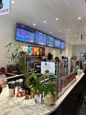 Bubble tea, menu, bar