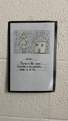 I love the way Tammy displays her children's art!