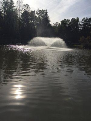 Nice waterworks on the lake