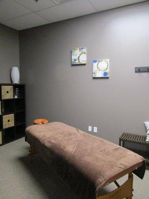 Our Relaxing Massage room.