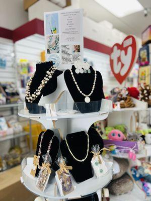 Locally handcrafted jewelry.  Great for that last minute gift!!