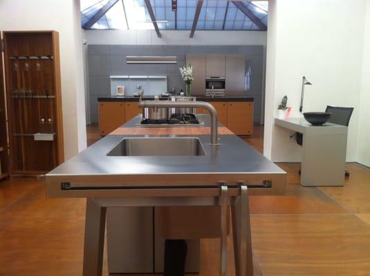 stainless steel island