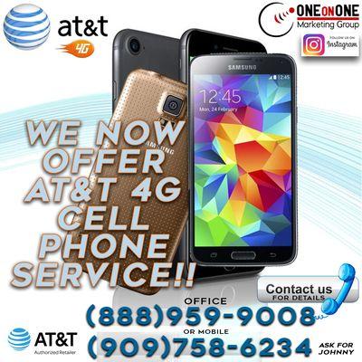 We now offer fast 4G AT&T cell phone service. Call us for details, ask for Johnny !!