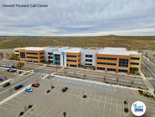 Aerial photo of Hewlett Packard Call Center in Rio Ranch, N.M.