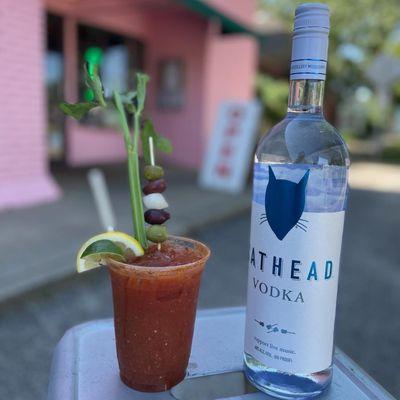 Greenhouse Bloody Mary! (We make our own bloody Mary mix). We serve Cathead Vodka.