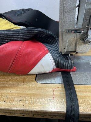 Motorcycle pants zipper replacement.