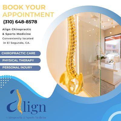 WELCOME TO ALIGN CHIROPRACTIC & SPORTS MEDICINE
SCHEDULE A FREE! CONSULT WITH US