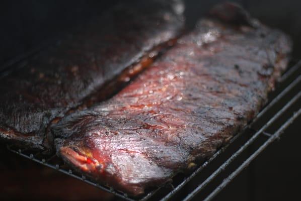 Slow-smoked ribs!