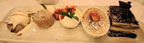 Dessert sampler