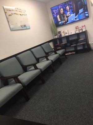 The waiting area. Very clean. Lots of lighting. Comfy seats. Very welcoming.