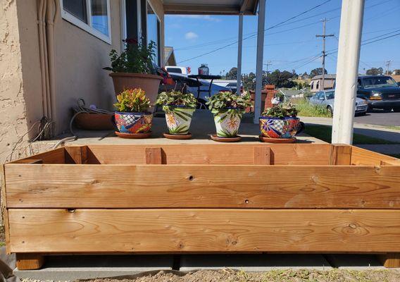 For my climbing roses  I will be planting them soon . Thank you Florencio for the great service . ( Yard in Berkeley)