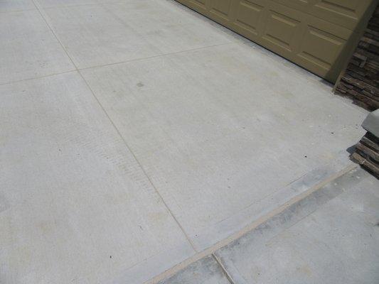 Caulked driveway