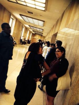 At 130, the time of my court date this is the line outside the courtroom