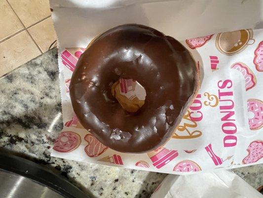 Chocolate iced donut