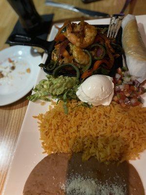 Fajitas plate.