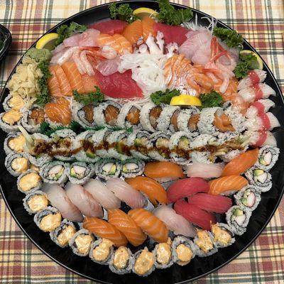 XL Sushi, Sashimi & Roll Combo Party Platter