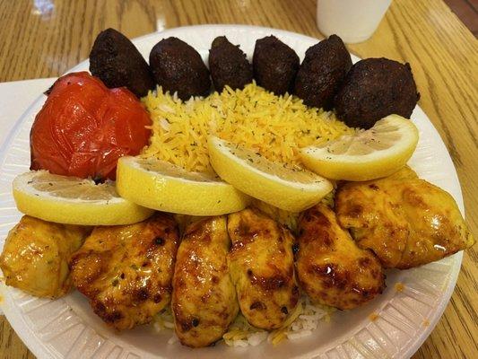 Kabab Joojeh Platter