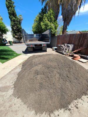 Soil delivered to my driveway