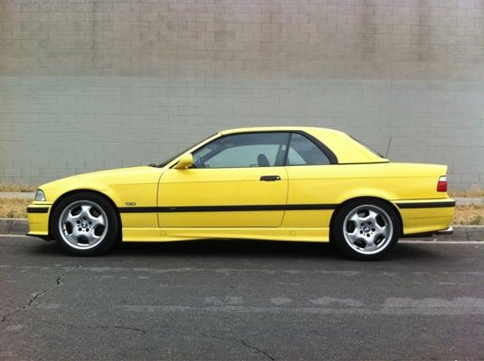 Painted hardtop and perfectly matched paint job.