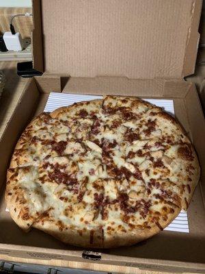 Chicken Bacon Ranch Pizza