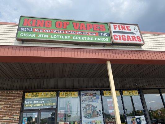 Tobacco , Vapes , cigars , greeting cards , lottery, Drinks snacks ,gifts , atm , and a lot more