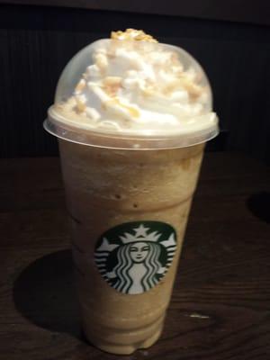 Caramel crunch frappacino