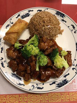 General Tso's chicken combination