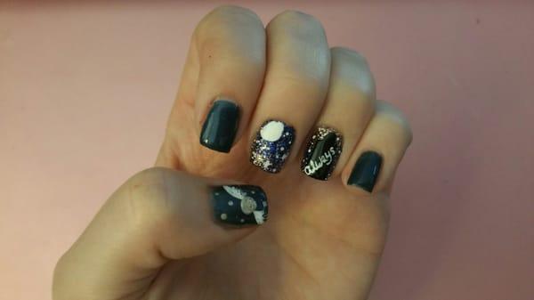 Harry Potter inspired manicure By Alexa