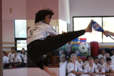 Bushido School of Karate black belt in action!