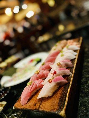 Hamachi Toro, Hamachi, Binnaga, O'toro, Maguro