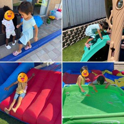 balance beam, shaded jumper, paper boats